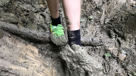 Nach dem Sinneswandel ist Schuhe putzen angesagt.