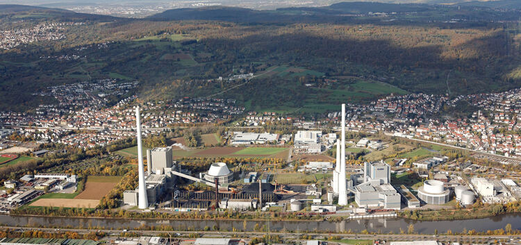 Kohlekraftwerk in Altbach.