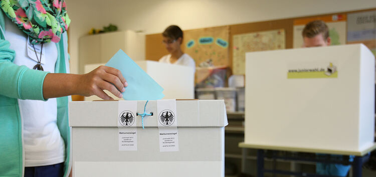 Juniorwahl 2013, Teck-Realschule Kirchheimschüler der Teckrealschule und des Schlossgymnasiums wählen in dieser Woche "ihren" Bu