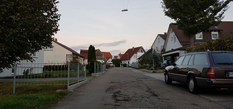 Die Dorfwiesenstraße ist in einem desolaten Zustand. Foto: Volkmar Schreier
