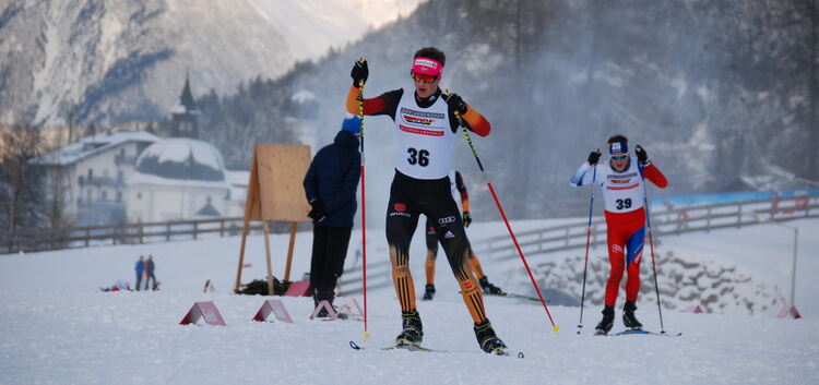 Verbesserte sich im Sprint auf der Loipe in Seefeld am Sonntag noch auf den 42. Platz: Jan Andersen (links).Foto: privat