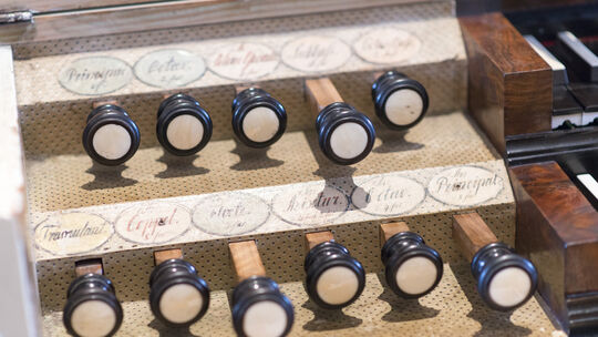 Orgel in der Bissinger Marienkirche - Register Orgel in der Bissinger Marienkirche - Register