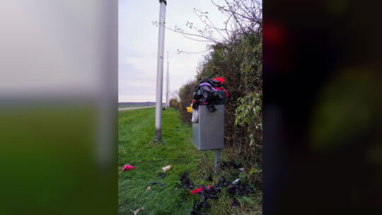 Spaziergang mit Ekelfaktor: Die Mülleimer an der Hahnweide - gefüllt mit Hundekotsäckchen. Foto: Thomas Krytzner Spaziergang mit Ekelfaktor: Die Mülleimer an der Hahnweide - gefüllt mit Hundekotsäckchen. Foto: Thomas Krytzner