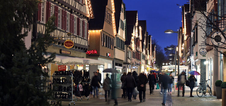 Weihnachtszeit in Kirchheim: Der Handel kann dem Online-Geschäft bislang trotzen. Die Kunden schätzen nach wie vor die persönlic