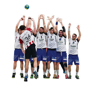 Hoch die Hände: Die VfL-Handballer gehen als Spitzenreiter in die Bezirksligarückrunde. Foto: Markus Brändli
