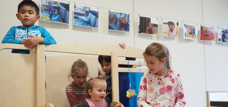 Hier können sich die Kleinen austoben: Bei der offiziellen Eröffnung der neuen Kinderkrippe im Kindergarten Hepsisau am Samstag