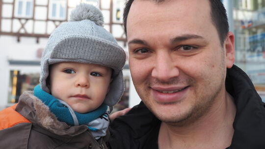 Selcuk Yurt mit Sohn Selcuk Yurt mit Sohn