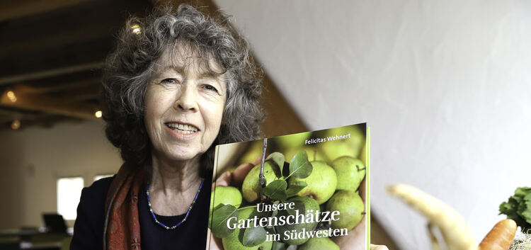 Felicitas Wehnert präsentierte im Freilichtmuseum Beuren ihr druckfrisch erschienenes Buch. Foto: Jean-Luc Jacques