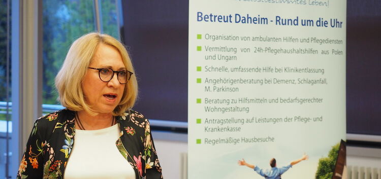 Uta Kümmerle,  Gründerin der Bissinger Nachbarschaftshilfe, hat sich als Pflegeberaterin selbstständig gemacht. Foto: Heike Sieg