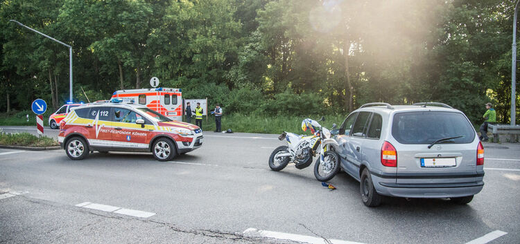 Motorradunfall in Wendlingen Foto: SDMG/Kohls