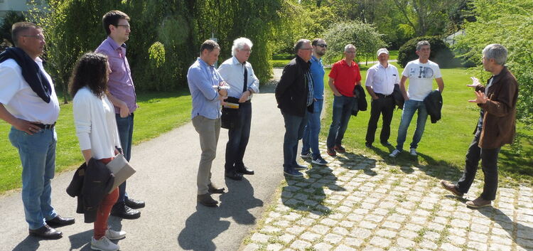 Ortsvorsteher informierten sich in Hohenheim über ökologische Zusammenhänge. Foto: pr