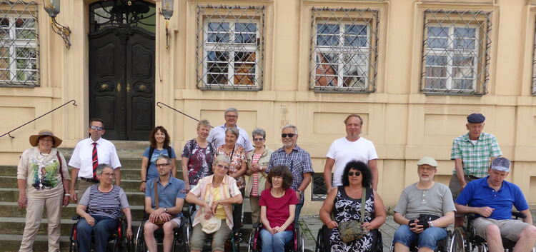 Die MS-Erkrankten besuchten in Ellwangen die Basilika St. Veit und die Innenstadt.Foto: Andrea Werner