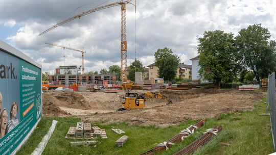 Die Kreisbaugenossenschaft zeigt sich mit Projekten in Kirchheim ziemlich rührig.Foto: Carsten Riedl