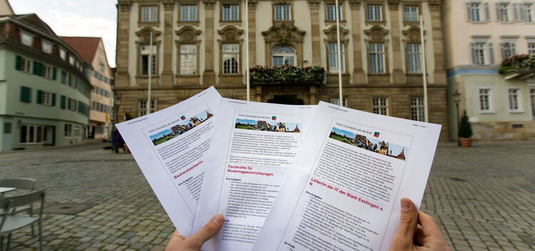 In der Esslinger Stadtverwaltung sind derzeit viele freie Stellen ausgeschrieben.Foto: Bulgrin