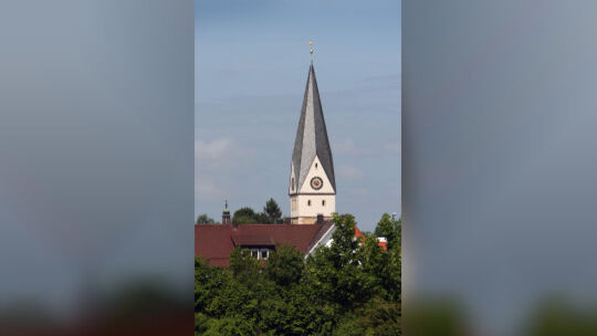 Seit den 80er-Jahren bietet der Kirchturm der Sankt Georgskirche alljährlich Turmfalken einen Unterschlupf für die Brutzeit.Foto