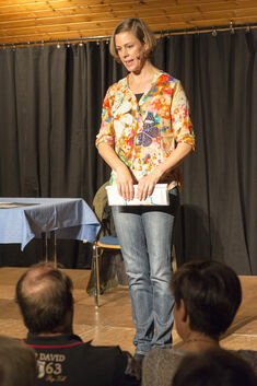 Inka Meyer bei ihrem Auftritt in Lindorf.Foto: Peter Dietrich