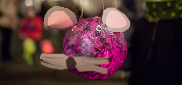 Nicht nur pinke Mäuse - beim Kirchheimer Laternenfest gibt es zahlreiche verschiedene Modelle zu betrachten.Archivfoto: Carsten