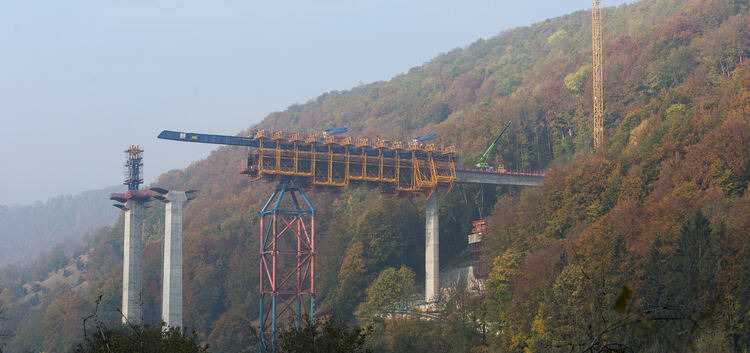 Filstalbrücke zwischen Mühlhausen und Wiesensteig, Neubaustrecke Wendlingen-Ulm, ICE-Trasse, Stuttgart 21, S21