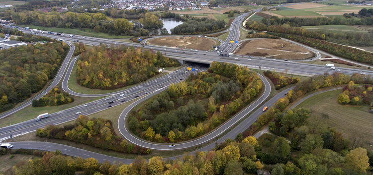 Auf das Autobahnkleeblatt in Wendlingen kommen in den nächsten Jahren verschiedene Baumaßnahmen zu.Foto: Holzwarth