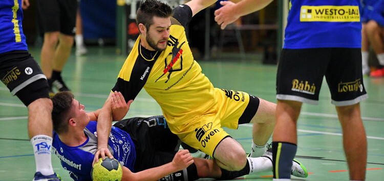 Redlich bemüht: Die Handballer des TSVO schaffen es derzeit nicht, sich mit einem Punktgewinn zu belohnen.Foto: Markus Brändli