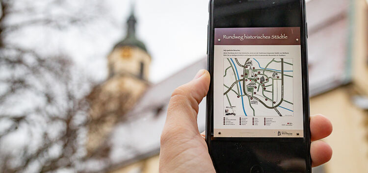 Noch Zukunftsmusik: Der App-gestützte Stadtrundgang durch Weilheim.Foto: Carsten Riedl