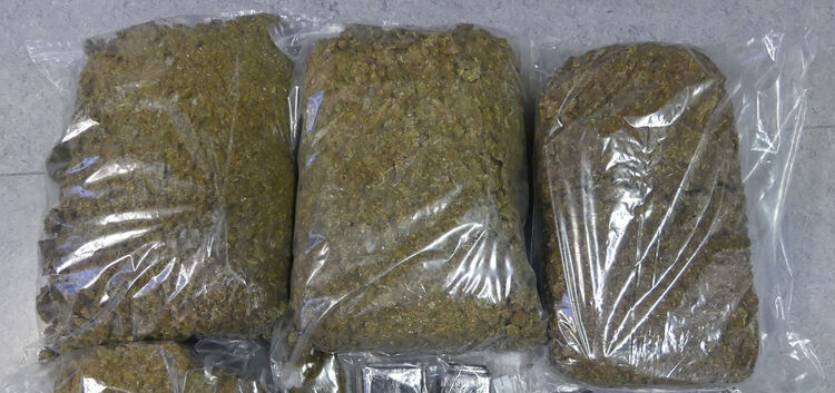 18 Kilogramm Marihuana und etwa sechs Kilogramm Haschisch gefunden. Foto: Polizei