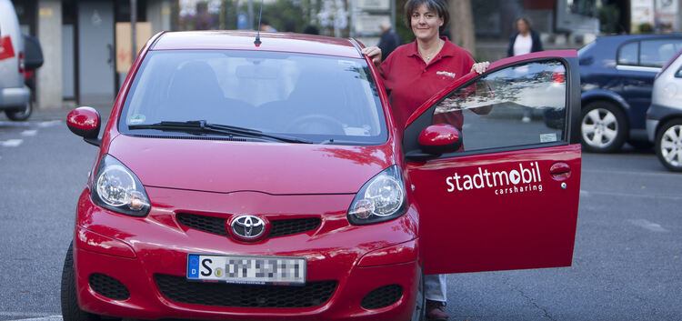 Carsharing-Auto mit Regina Selz