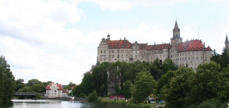 Von fast jedem Punkt der Gartenschau in Sigmaringen sieht man das prächtige Schloss. Auch die Donau spielt eine große Rolle auf