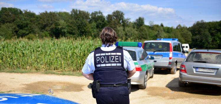 Polizeieinsatz nach Schießerei in Schlierbach. Foto: Giacinto Carlucci
