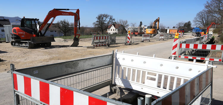 Der Bau des Wohnmobil-Stellplatzes in der Weilheimer Kalixtenbergstraße geht schon in die Endphase. Foto: Jean-Luc Jacques