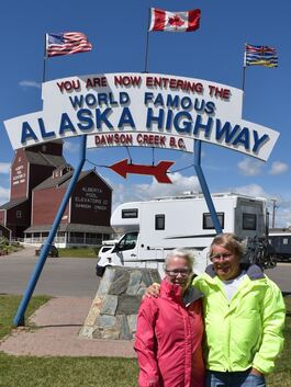 Die erste Womo-Tour führte das Weltenbummler-Ehepaar bis nach Alaska.Foto: pr