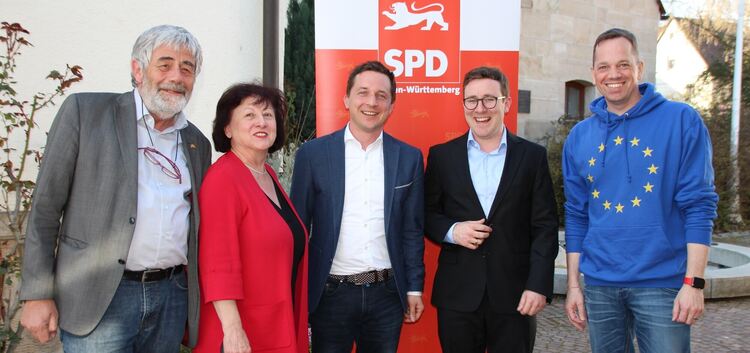 Für eine volksnahe und pro-europäische SPD: Landtagsabgeordneter Andreas Kenner, Kreistagsfraktionsvorsitzende Sonja Spohn, SPD-