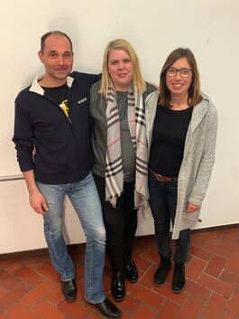 Das neue Vorstandsteam: Anke Stähle (rechts), Tanja Nething und Stefan GeorgiFoto: pr