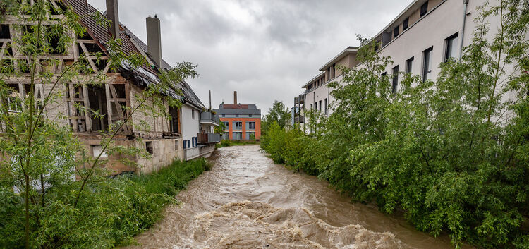 Hochwasser Lindach Lauter