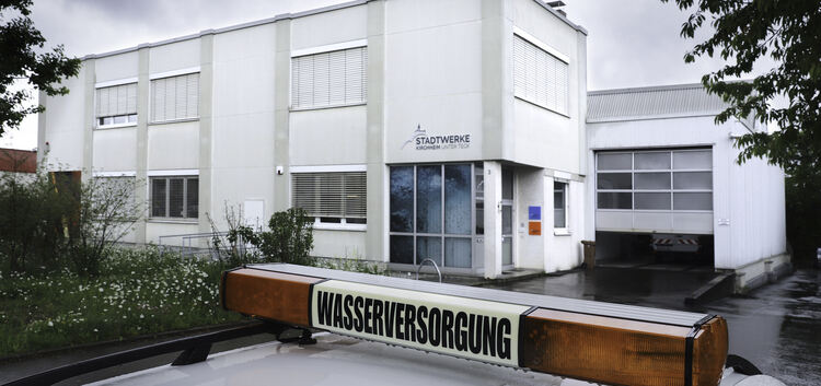 In der Hans-Böckler-Straße ist der technische Betrieb der Kirchheimer Stadtwerke untergebracht. Die Wasserversorgung ist ein wic