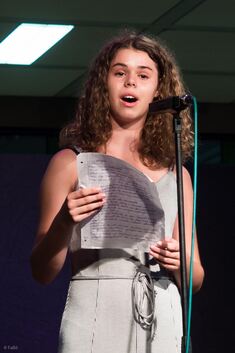 Ob witzig, politisch oder düster: Die jungen Talente präsentierten ihre Welt in poetischen Worten.Fotos: privat