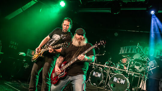 Die Schwermetaller spielen beim „ROW“ alle für einen guten Zweck.Fotos: pr