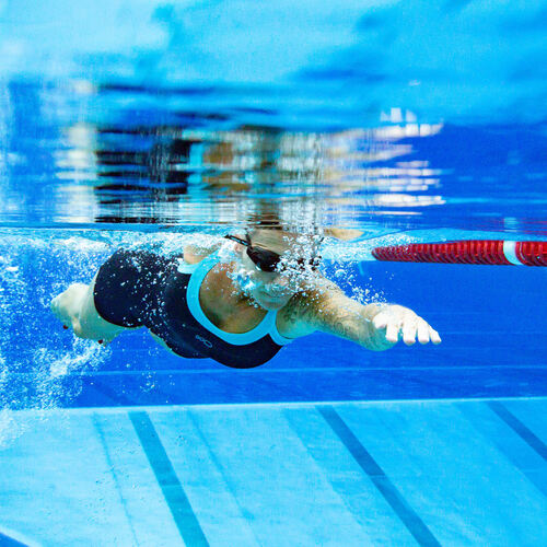 Bis an die Schmerzgrenze: Beim „Swim and Run“ können sich Ausdauersportler ordentlich auspowern.Fotos: Carsten Riedl