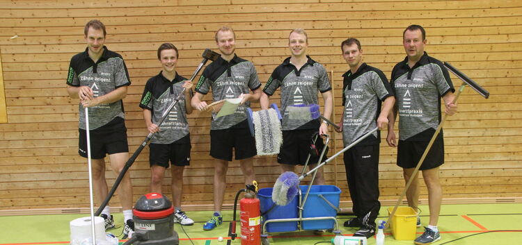 „Wir bleiben sauber“: Mit diesem Slogan gehen die VfL-Tischtenniscracks in die neue Saison. Foto: VfL Kirchheim