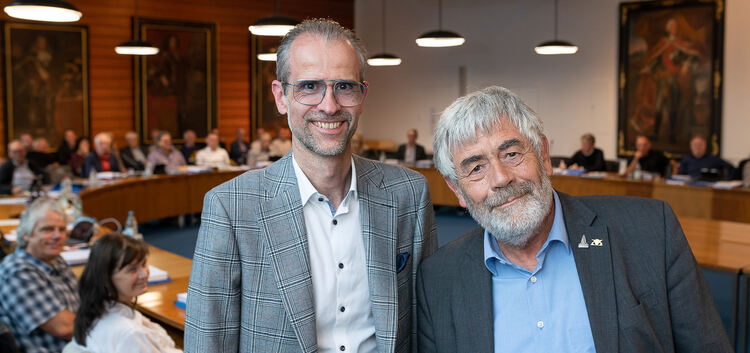 20 Jahre im Gemeinderat: Ralf Gerber (links) und Andreas Kenner.