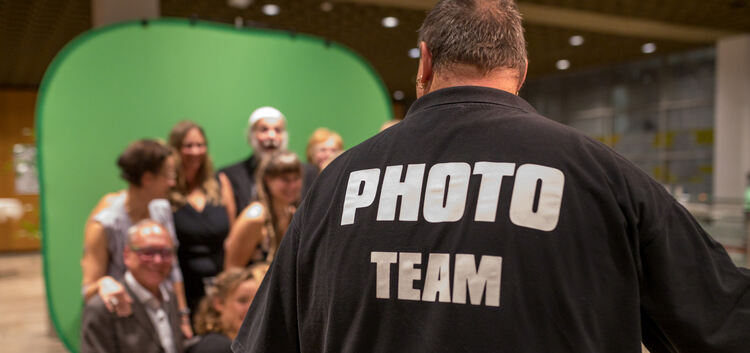 Posieren fürs Foto war ein wichtiger Programmpunkt beim Teckboten-Presseball, für den das Team von Foto Schneider gesorgt hat.Fo