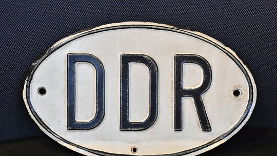 DDR, Autoschild DDR, Autoschild