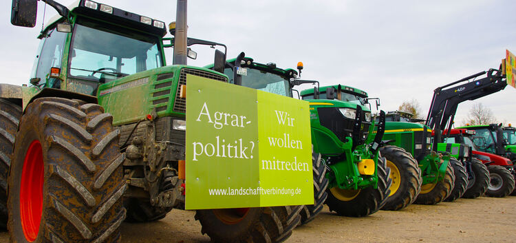 Den Landwirten in der Region reicht es. Sie wollen bei künftigen Entscheidungen der Politik mitreden. Foto: Thomas Krytzner