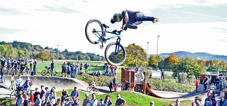 Der Bike-Park am Schlossgymnasium ist das Vorzeigeprojekt für Jugendbeteiligung in Kirchheim.Foto: Markus Brändli