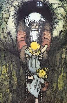 Dies ist eines der Originale aus dem Märchenbuch „Wie die Elflein durch den Winter kamen“ von Auguste Langbein-Mährlen. Den Text