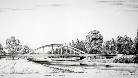 Heinrich Langbein war Architekt und Zeichentalent. Dies stellt er mit der Illerbrücke eindrucksvoll unter Beweis. Fotos: Jean-Lu