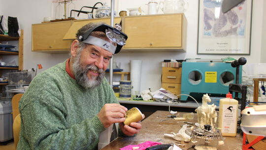 Vasendoktor in der Werkstatt
