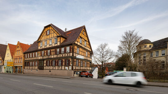 Die Fassade der Linde zur Alleenstraße hin soll sich auch nach der umfangreichen Neugestaltung des gesamten Areals wie gewohnt p Die Fassade der Linde zur Alleenstraße hin soll sich auch nach der umfangreichen Neugestaltung des gesamten Areals wie gewohnt p