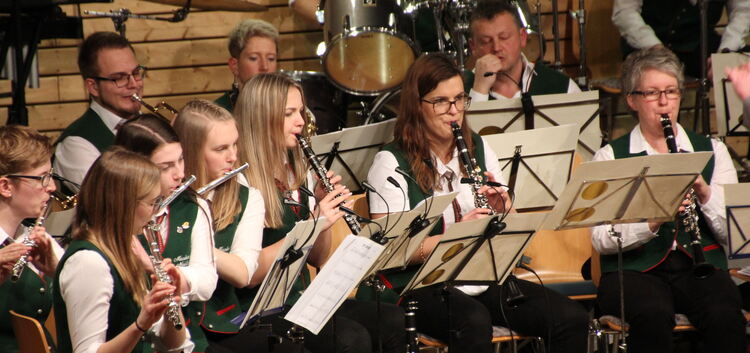 Die Musiker des Musikvereins Neidlingen zeigen ihr Bestes. Foto: pr
