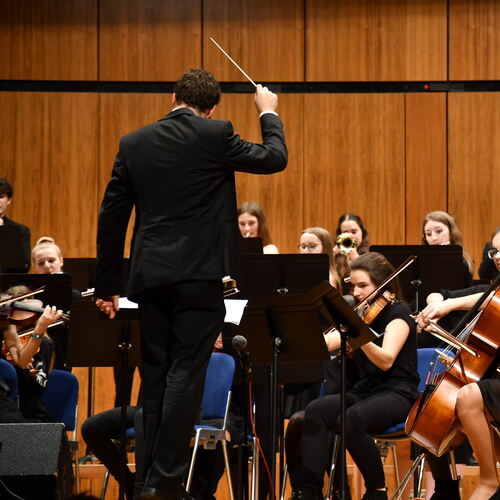 Das Sinfonieorchester des LUG glänzt mit temporeicher Musik und schön gestalteten Melodien. Foto: Tanja Gotthold-Knapp
